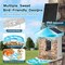Blue Solar Smart Bird Feeder with 2K Camera, 3 Solar Panels and 2L Food Container